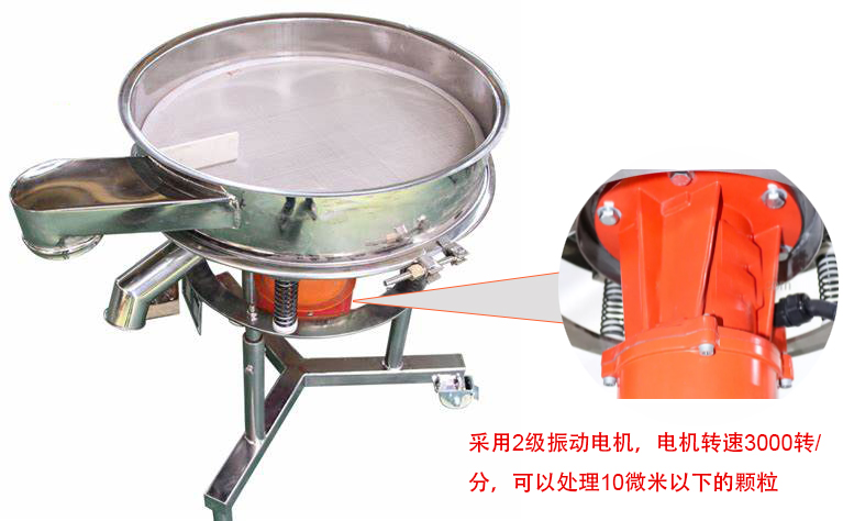 高頻篩特點：框體加高可防止?jié){液往外飛濺；加擋料板可加快排料，提高篩分效率