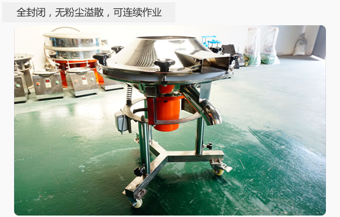 采用全封閉，無(wú)粉塵溢散，可連續(xù)作業(yè)。
